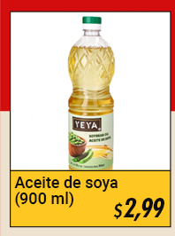 Aceite de soya Yeya (900 ml)
