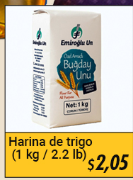 Harina de trigo Emiroglu Un (1 kg / 2.2 lb)
