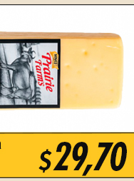 Queso tipo gouda Prairie Farms (2.7 kg / 5.95 lb)
