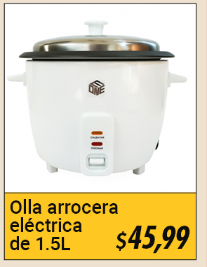 Olla arrocera eléctrica de 1.5L Eone DR-15L
Olla arrocera eléctrica de 1.5L Eone DR-15L
